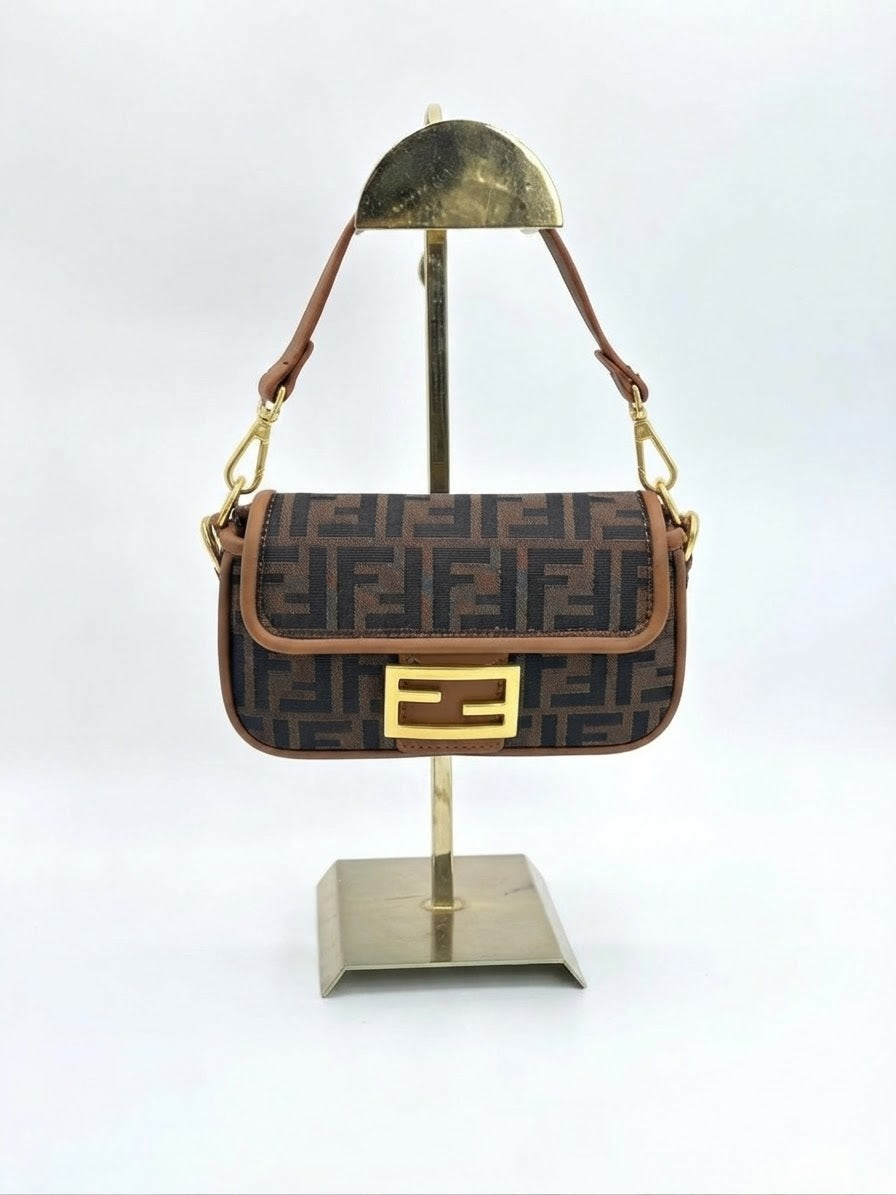 Fendi baguette Kahve/Siyah