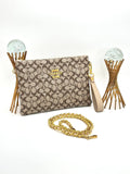 Coach Clutch Kahve/Bej