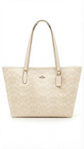 Coach Tote Bag Krem