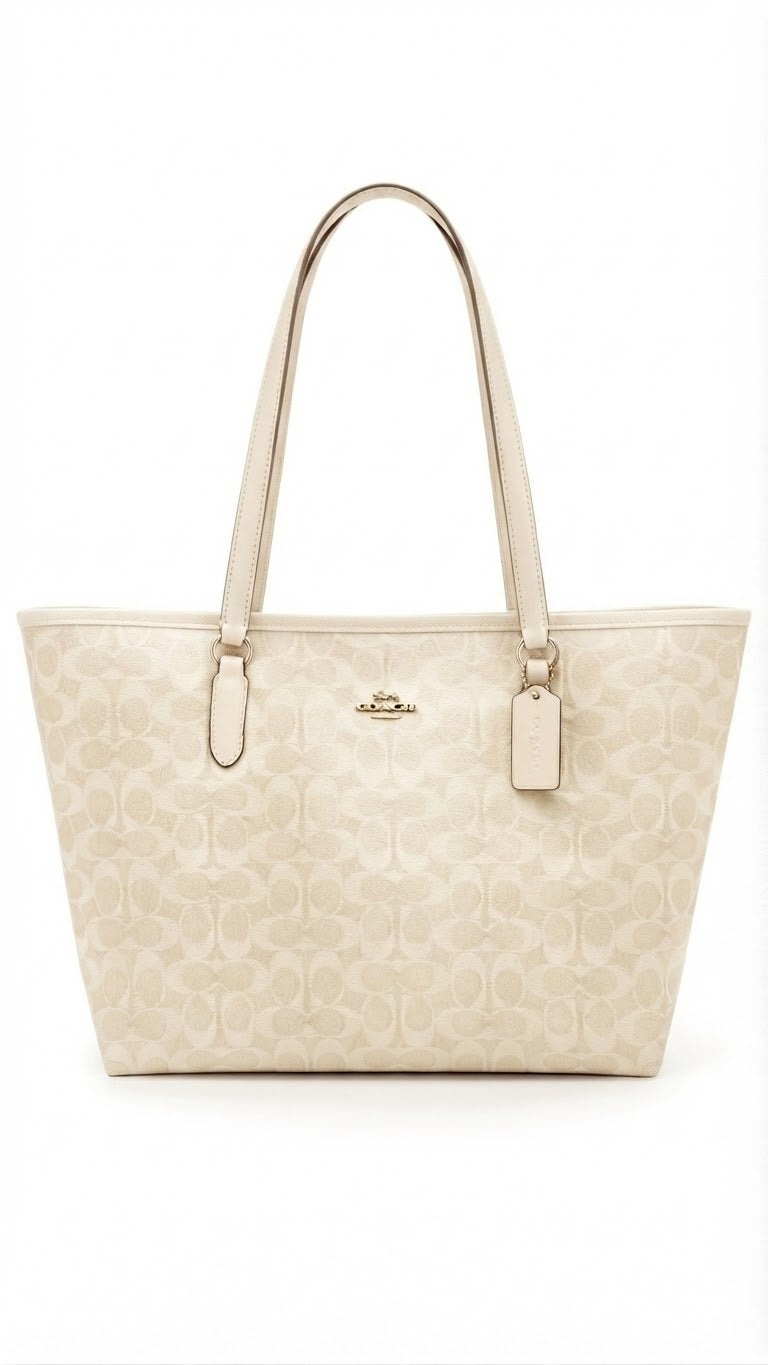 Coach Tote Bag Krem