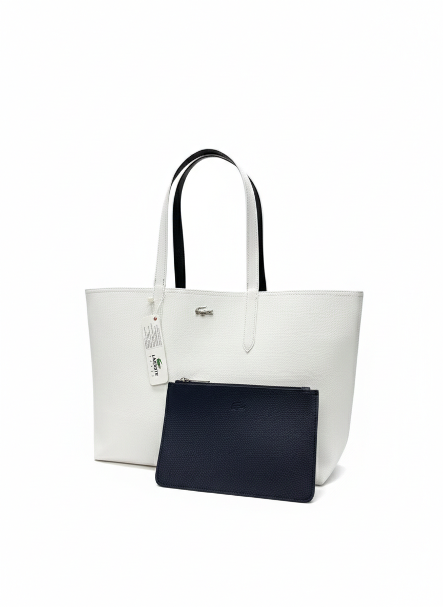 Lacoste Anna Çift Taraflı Beyaz/Lacivert