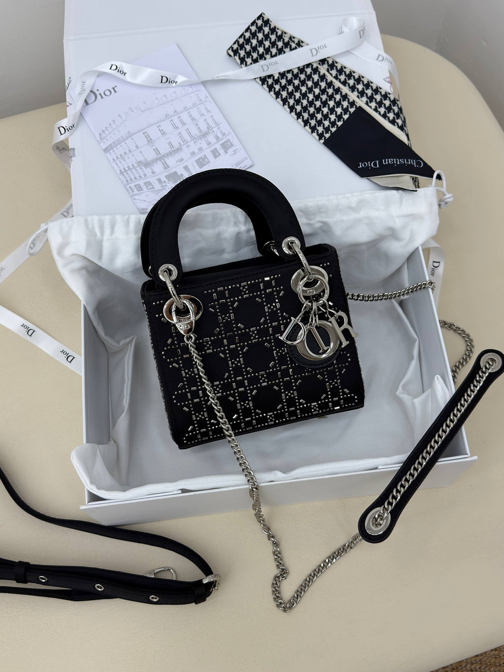 Mini Lady Dior Bag – Black Cannage