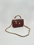 Chanel Vanity Case Bordo
