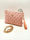 Chanell Clutch Tuvit Pembe