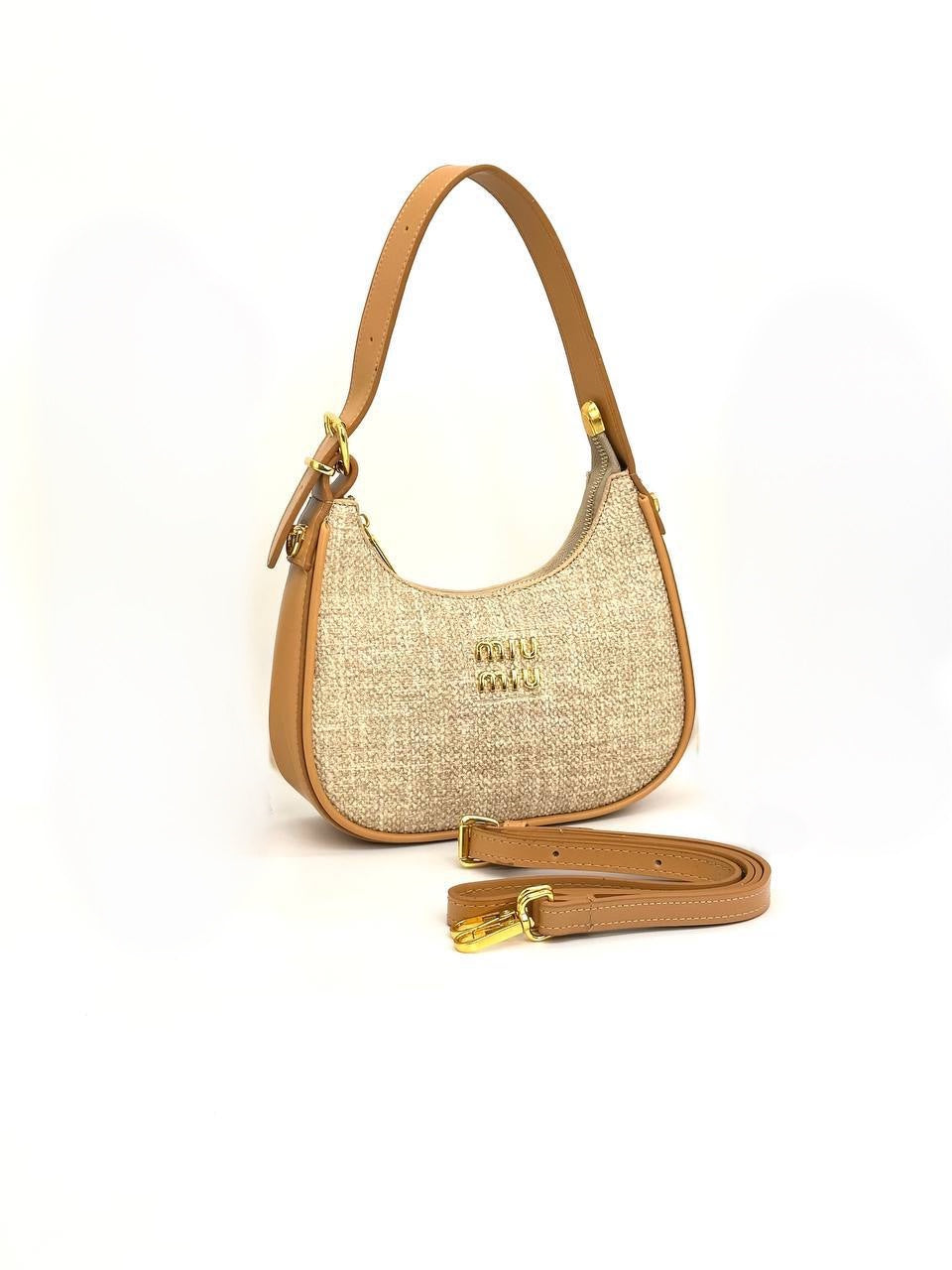 Miu Miu Baguett Hasır Camel