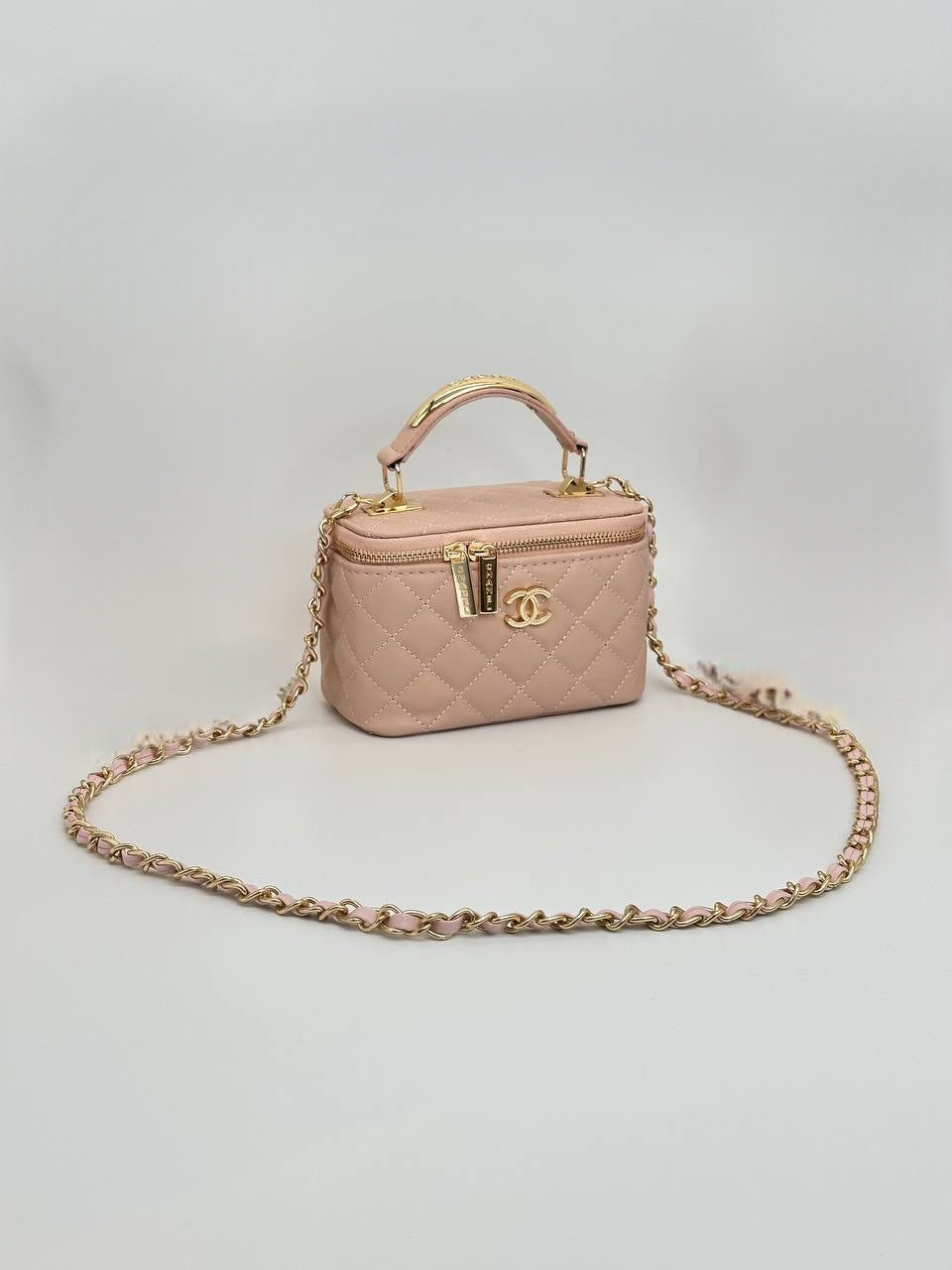 Chanel Vanity Case Toz pembe